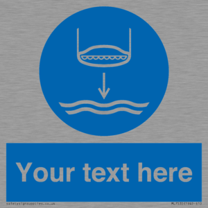 Custom Lower lifeboat to the water in launch sequence